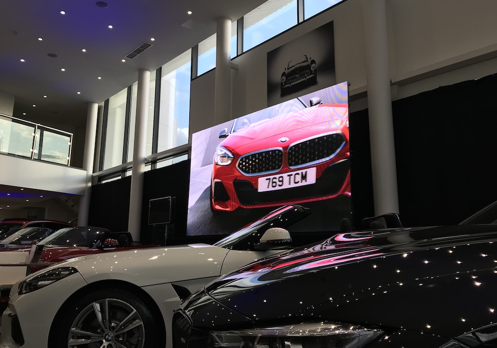 Led screen BMW launch